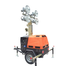 Diesel generator light tower with led lights mobile light bulb car